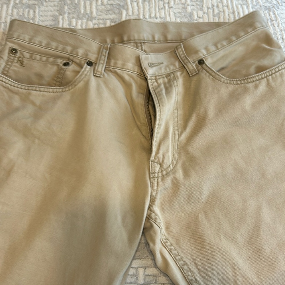 Tan Ralph Lauren Polo jean style pants.